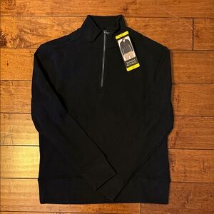 Banana Republic Classic Black Zip-Up Pullover NWT